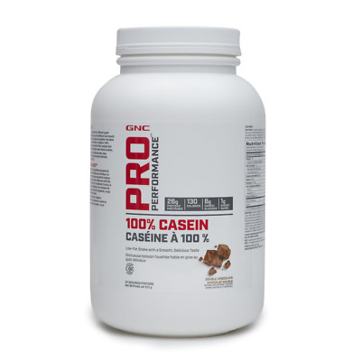 GNC Pro Performance 100% Casein Low Fat Shake Smooth Delicious Taste 912g NEW