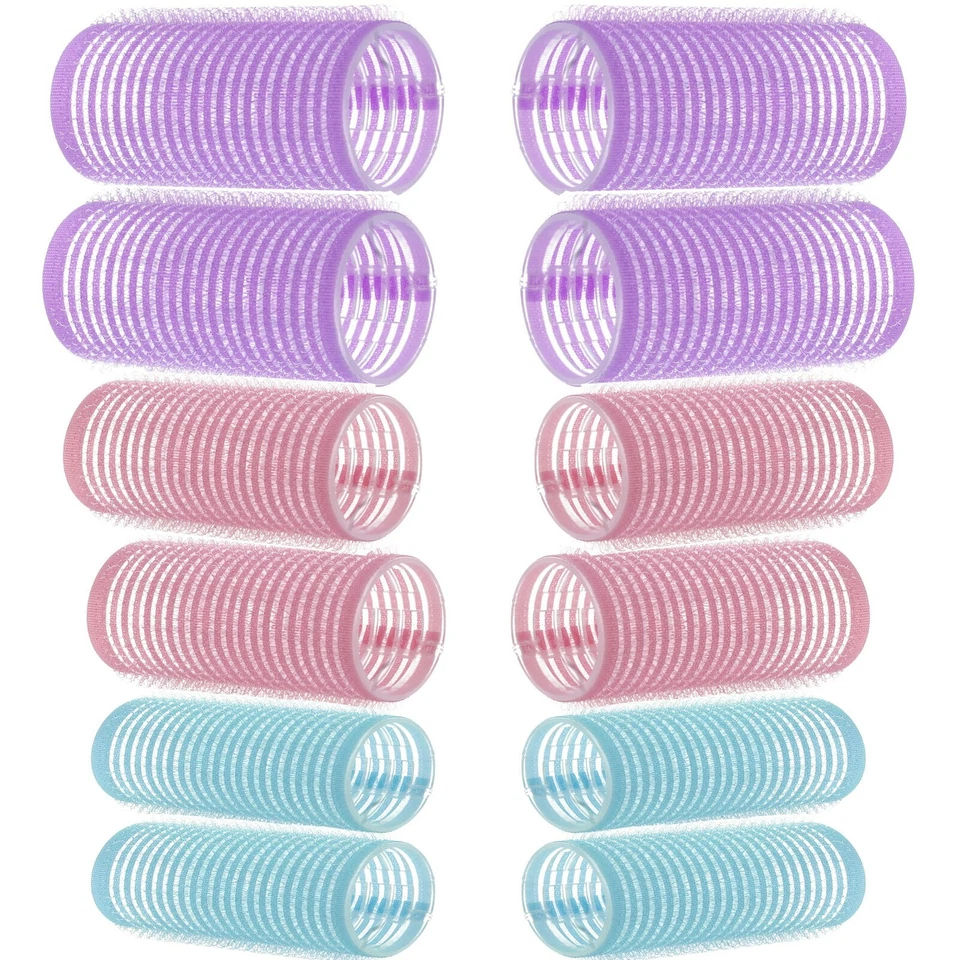 SMALL-LARGE PRO HAIR ROLLERS Self Grip Cling Stick Curl Curlers Wave Setting UK
