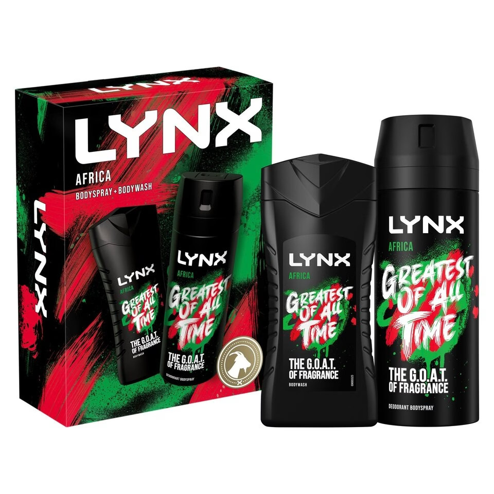 LYNX Africa Duo Body Spray Gift Set 2 piece
