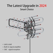 Leadzm TA-851B 350°Rotation UV Dual Frequency 45-860MHz 22-28dB Open Antenna US