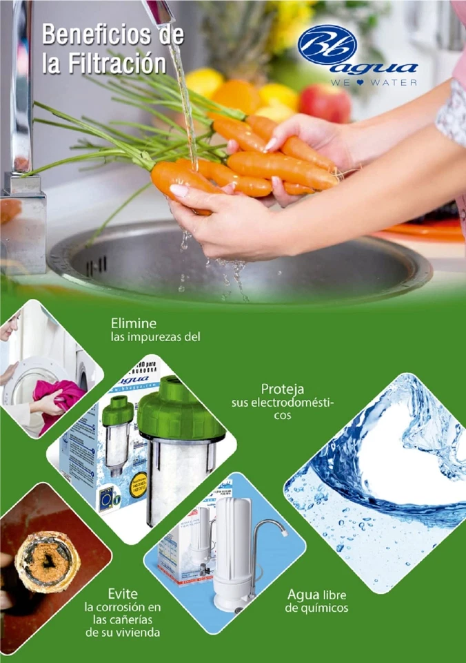 Filtro de agua polietileno PE blanco Estandar 2 Foto 4 de 4