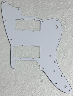 New Great-For Fits Squier Affinity Jazzmaster Style Guitar Pickguard 3 Ply White