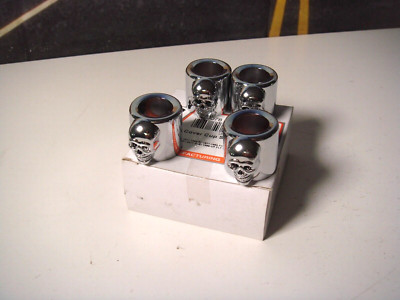 Harley FXR Pushrod Skull Cover Cup Set 4 Chrome V-Twin 37-9078 36 Up XL FL FX T8