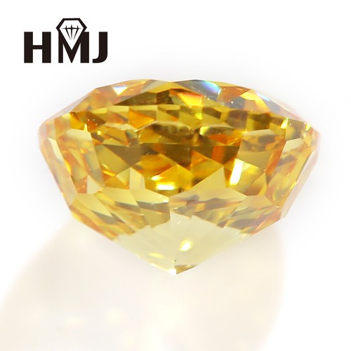 8mm Round Yellow CZ Loose Cubic Zirconia Stone Crushed Ice CZ VVS AAAAA Gemstone - Picture 4 of 9