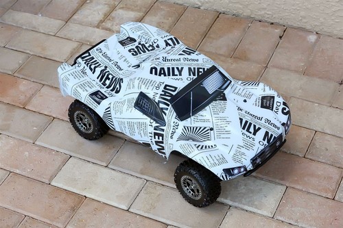 Custom Body Newspaper Style for ARRMA Senton 4x4 3S / 6S BLX Cover Shell Slash - Picture 3 of 5