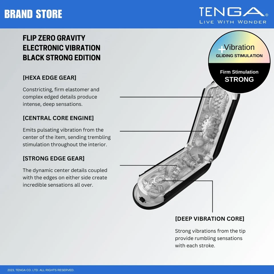 TENGA FLIP 0 (Zero) Electronic Vibration Reusable Male Masturbator/Stroker NIB - Image 4 of 4