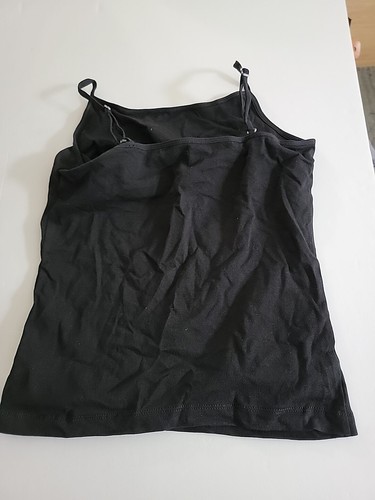 Gap Kids Camisole Tank Top Large 2 Pack Pink Black Built In Bralette New - Picture 8 of 8