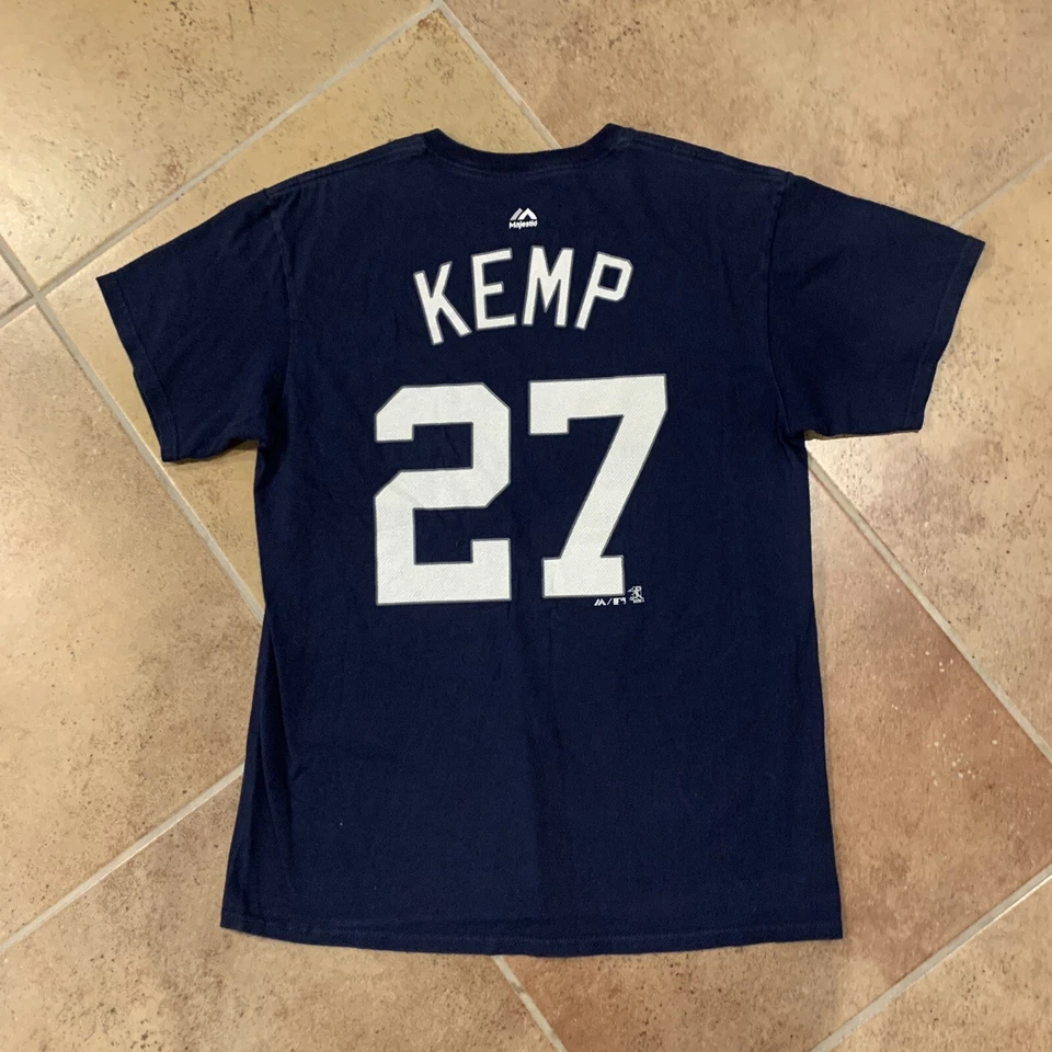 Camiseta de Béisbol Majestic Los Angeles Dodgers Nº 27 Kemp Mediana Foto 2 de 4