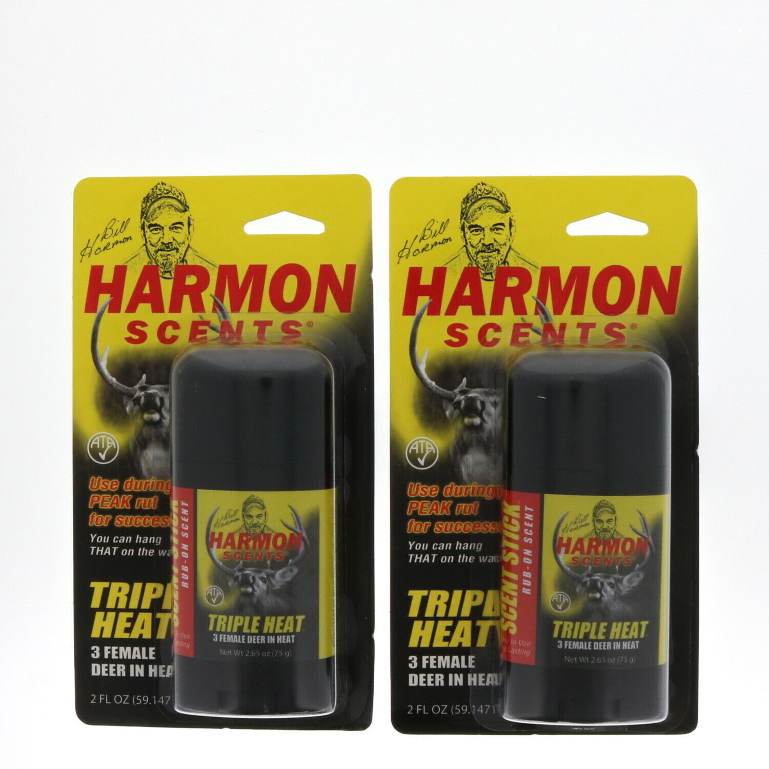 Harmon Scents Triple Heat 3 Female in Heat - Rub On Scent Stick ~ 2 Pack