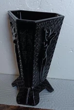 Vase Nude Vase Black Amethyst Art Deco Glass Home Office Gift