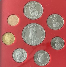 Schweiz KMS Coinset Kursmünzensatz 1987 Münze  Original