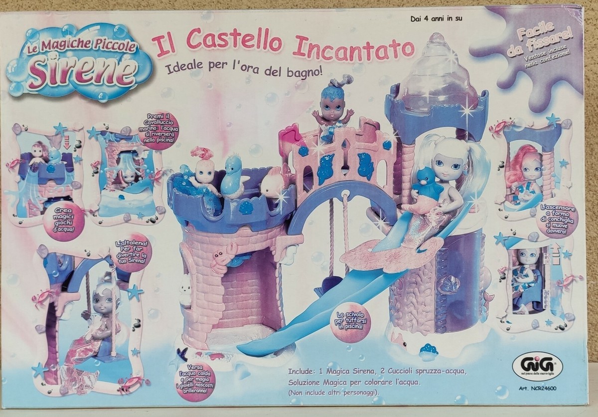 CASTELLO INCANTATO MAGICHE PICCOLE SIRENE GIG IDEALE BAGNO NEW