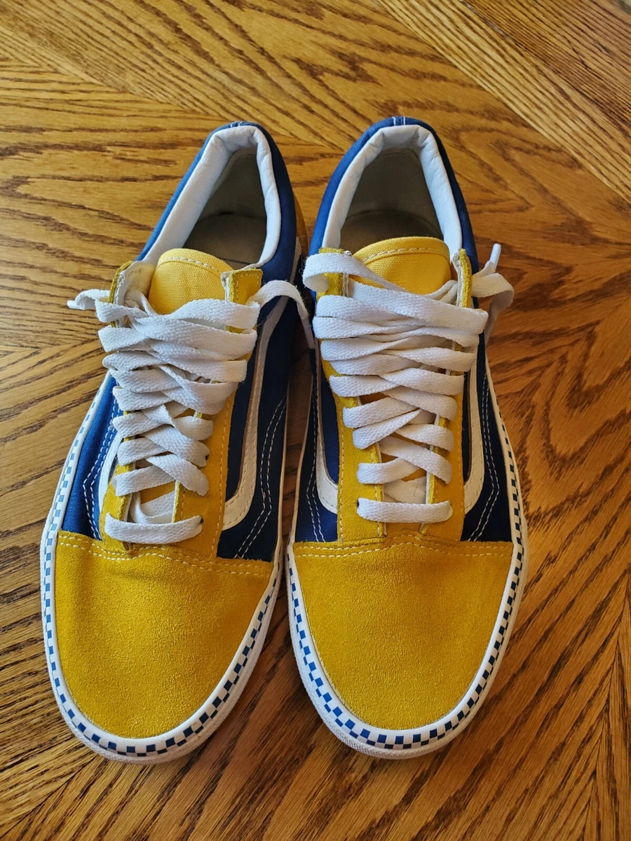 Royal blue and yellow vans clearance