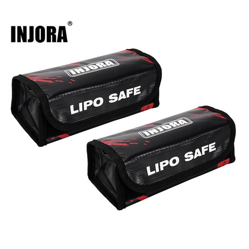 INJORA 2PCS LiPo Battery Safe Bag Storage Pouch (185*75*65mm) - 第 1/7 張圖片