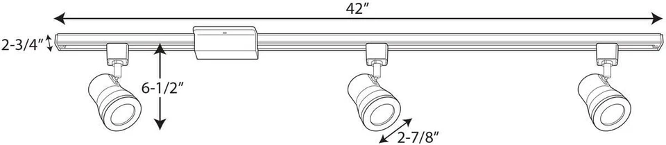Progress Lighting White Integrated LED Track Lighting Kit P900002-028-27 - Image 3 of 4