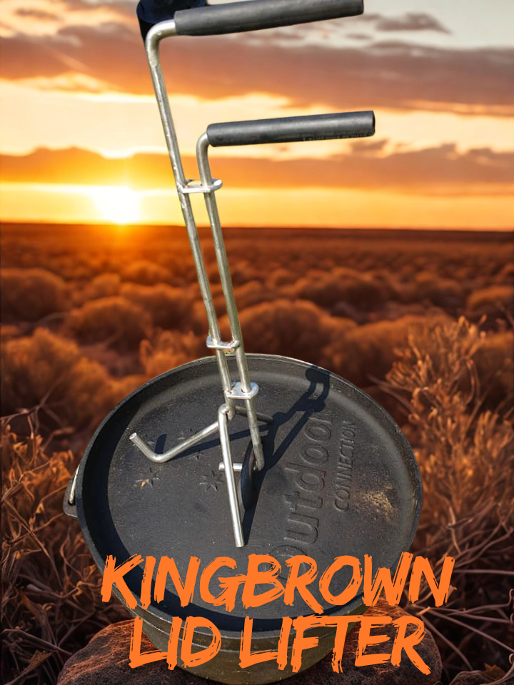 Kingbrown Camp Oven Lid Lifter for Dutch Ovens and Camp Cooking