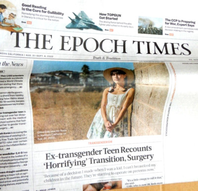THE EPOCH TIMES NEWSPAPER Aug 31, - Sept. 6, 2022 Complete US EDITION California