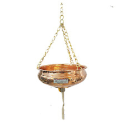 Shirodhara Copper Pot for Ayurveda Panchakarma with oil flow control valve