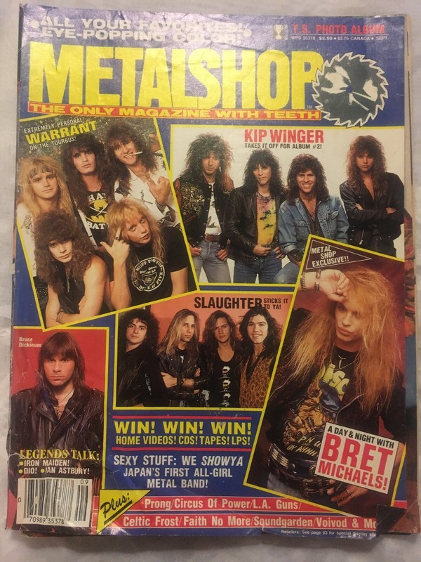 Metalshop Magazine Kip Winger Bret Michaels The Cult Soundgarden Iron Maiden Dio