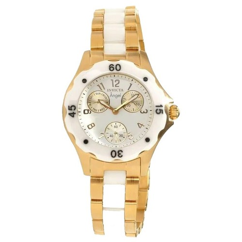 Invicta Angel 69072 Watch Women 25mm Dial Silver Tone Round 