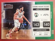 JAYSON TATUM 2021-22 Panini Contenders Game Night Ticket