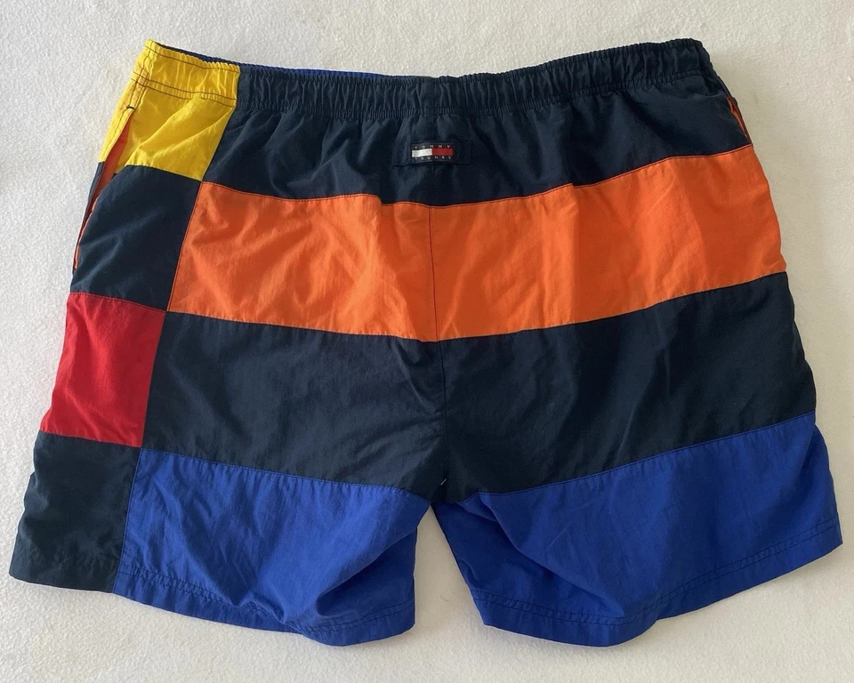 Tommy Hilfiger Bañador Hombre XL Bloque de Color Tabla de Surf Pantalones Cortos RARO DE COLECCIÓN Foto 2 de 4