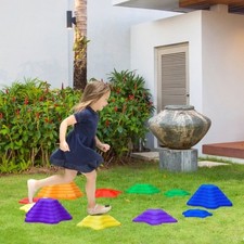 Balanciersteine f&uuml;r Kinder Flu&szlig;steine rutschfest  Stapelsteine Balance Steine