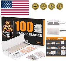 100PCS Single Edge Razor Blades, Industrial Razor Blades for Scraper, Suitabl...