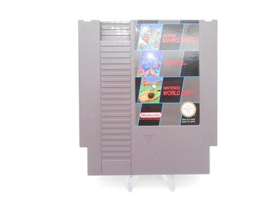 Nintendo NES 3 in 1 Super Mario Bros. / Tetris / World Cup Top Zustand /R9F6