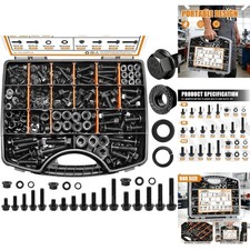 Metric 10.9 Flange Bolts Nuts Washers Assortment Kit M6 M8 M10 Automotive 400PC