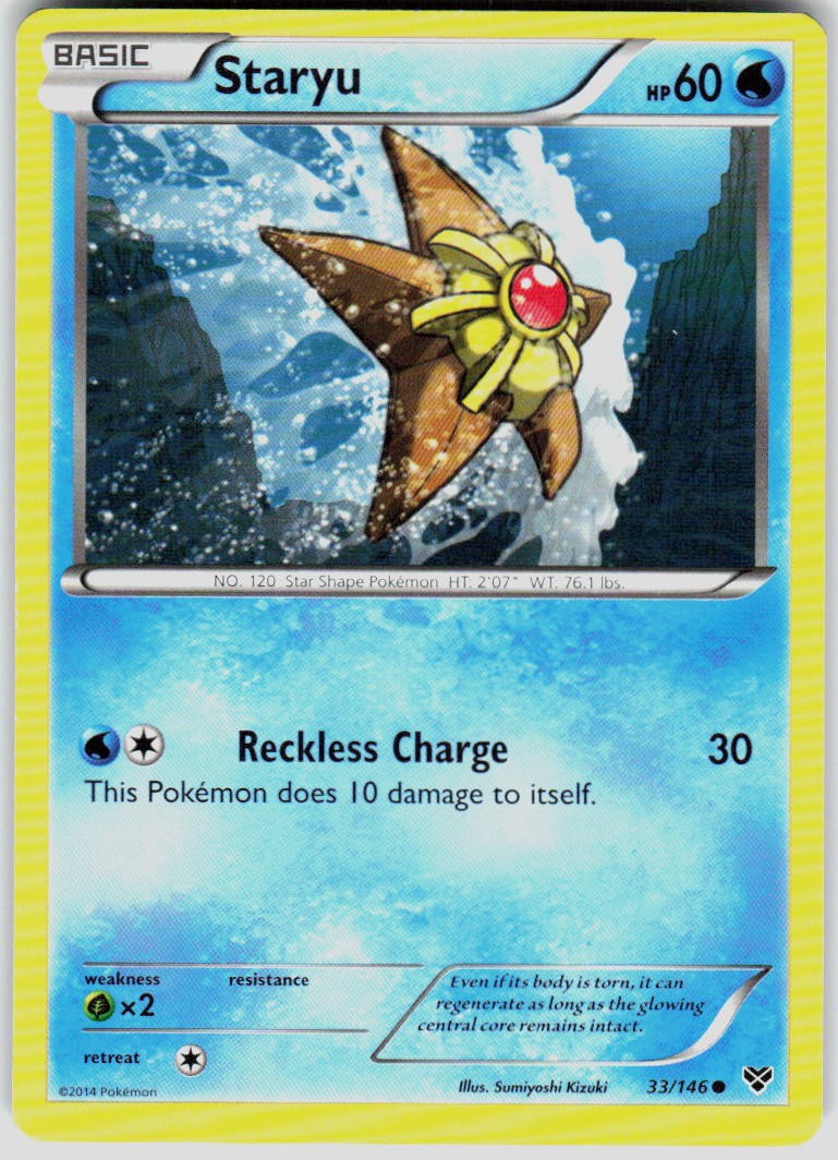 Staryu 33/146 XY Base Set Pokemon