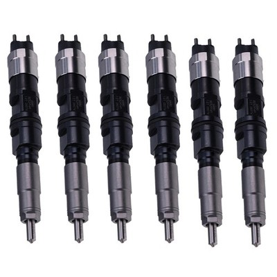 6X Fuel Injector DZ100221 SE501947 RE528407 for John Deere 260E 310E 670G 672G