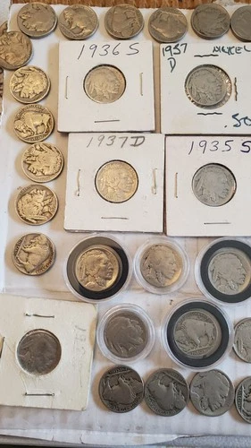 Buffalo Nickels lot of 60