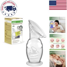 Compact 100ml Manual Breast Pump - Eco-Friendly Silicone with Spill-Proof Design