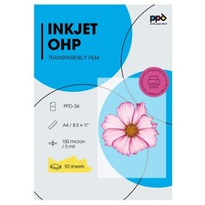 Premium Inkjet Transparency Film Overhead Projector Film 150 Micron Thick 8...