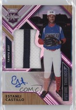2018 Panini Elite Extra Edition Purple 11/25 Estanli Castillo #FTSA-EC Auto s3g