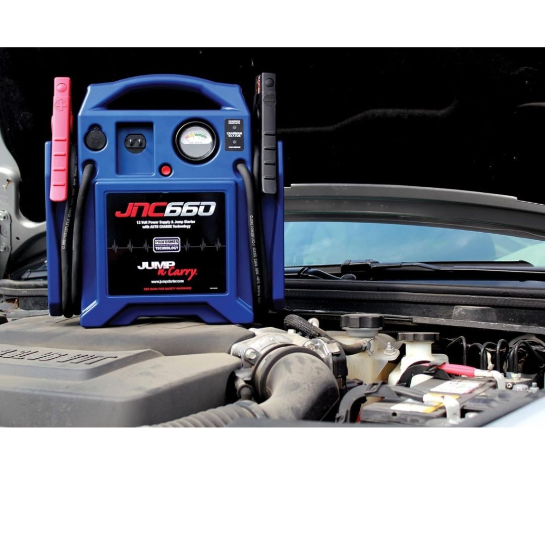 Clore Automotive Jump-N-Carry JNC660 1700 Peak Amp 12 Volt Jump Starter , Blue