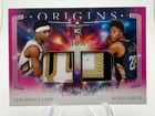 2025-26 Origins JEREMIAH FEARS DERIK QUEEN Rookie Dual Swatches Patch Pink /25