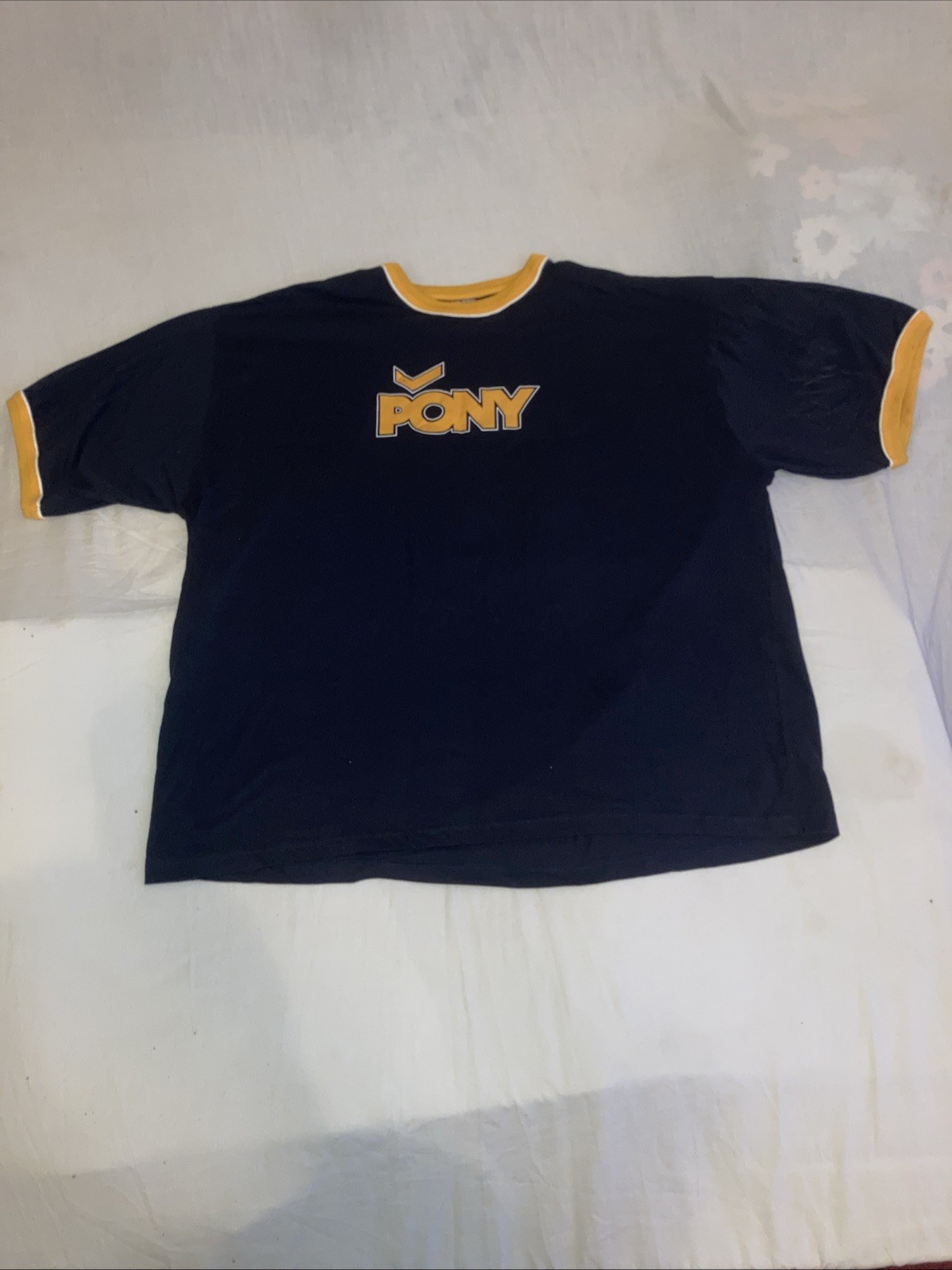 T shirt vintage PONY punto singolo uomo taglia XXXL