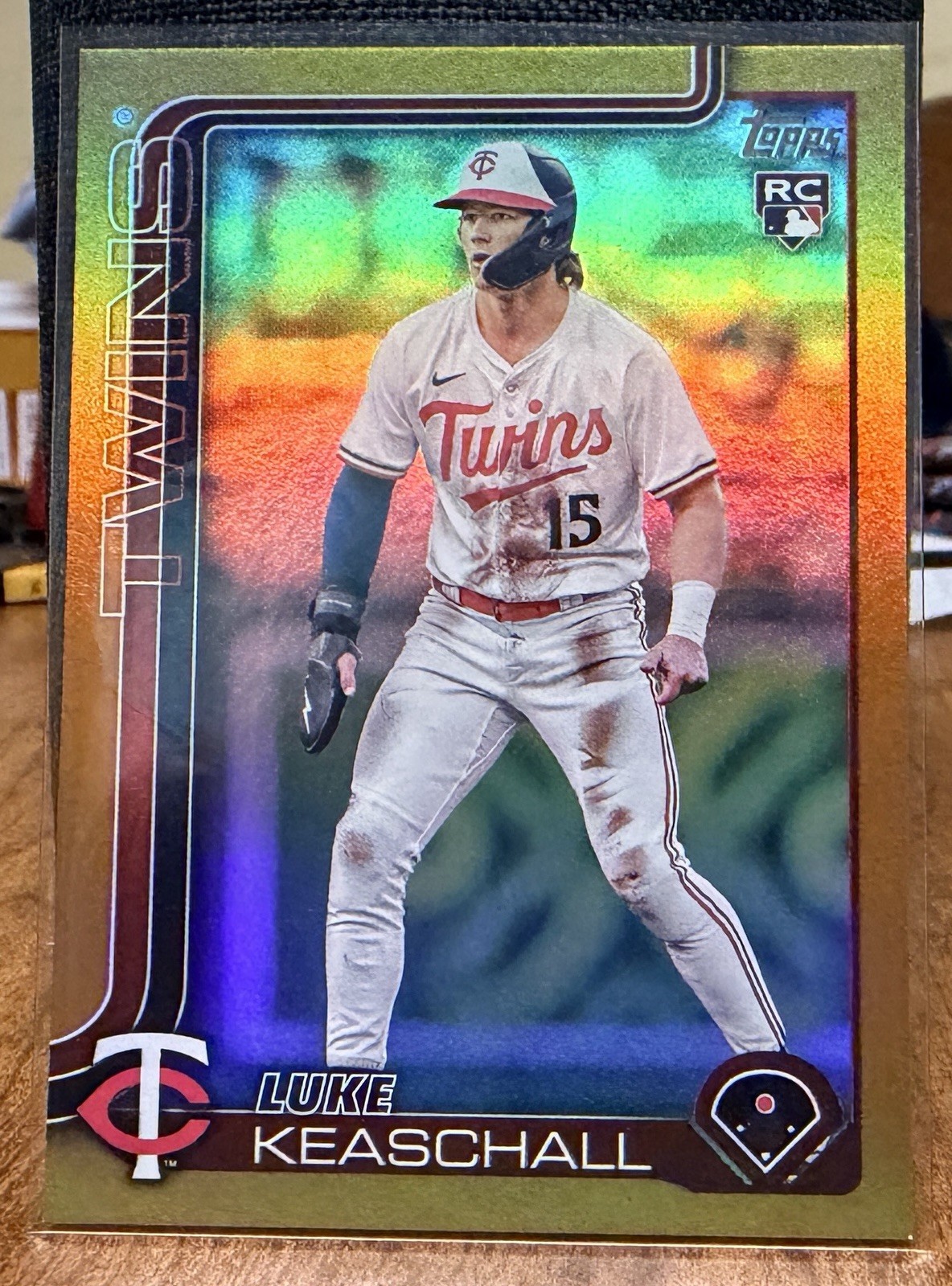 2025 Topps Update Luke Keaschall RC Gold Rainbow Foil /50 #US16 Minnesota Twins