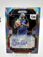2022 Panini Prizm WNBA #162 Sylvia Fowles Auto W25 Silver Prizm Minnesota Lynx