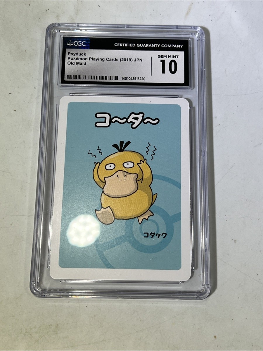 Pokémon Psyduck CGC 10 Japanese Playing Card 2019 Old Maid | eBay