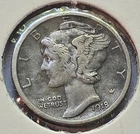 1918-S Mercury Dime 10C Circulated Silver Business Strike San Francisco Mint