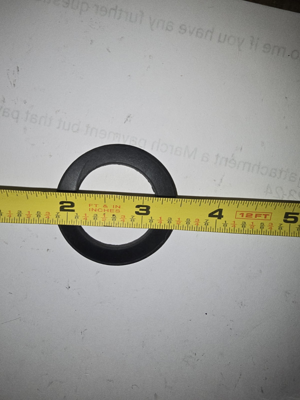 Lot of 100 – 1-1/2" x 1-1/4" Cloth Inserted Rubber Slip Joint Washer Plumbing