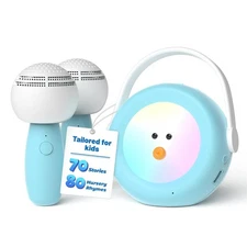 Karaoke Machine for Kids with 2 Wireless Microphones, Night Light & Original/...