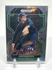 2022 Panini Prizm Draft Picks JAKE MADDEN #PDP118 Base Colorado Rockies SIGNED