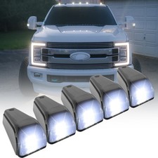 5pcs Solar Powered Wireless Roof Cab Lights White For Ford F250 F350 Super Duty 5pcs Solar Powered Wireless Roof Cab Lights White For Ford F250 F350 Super Duty