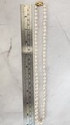 Vintage Monet Hand-Knotted Faux Pearl Strand Necklace with Ornate Box Clasp — photo 4