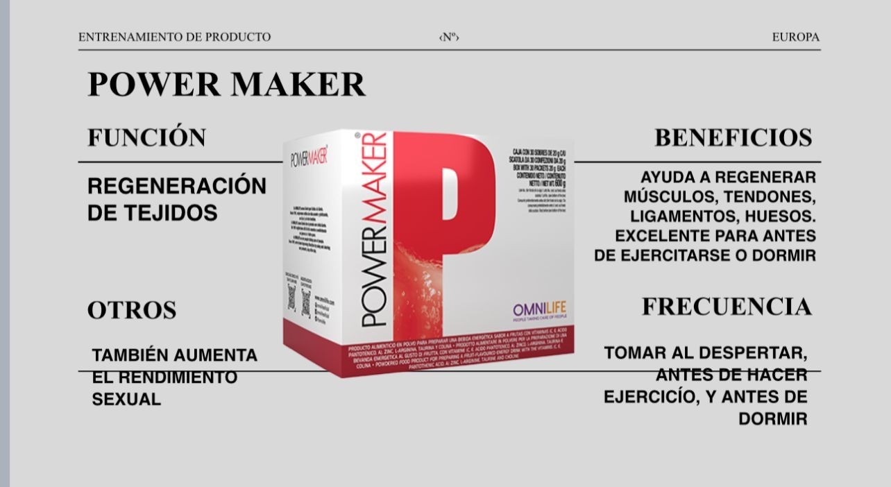 POWER MAKER OMNILIFE , 30 SOBRES