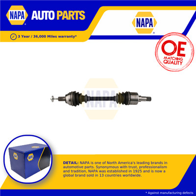 Drive Shaft fits FORD C-MAX 2.0 Front Left 07 to 10 Automatic Transmission NAPA